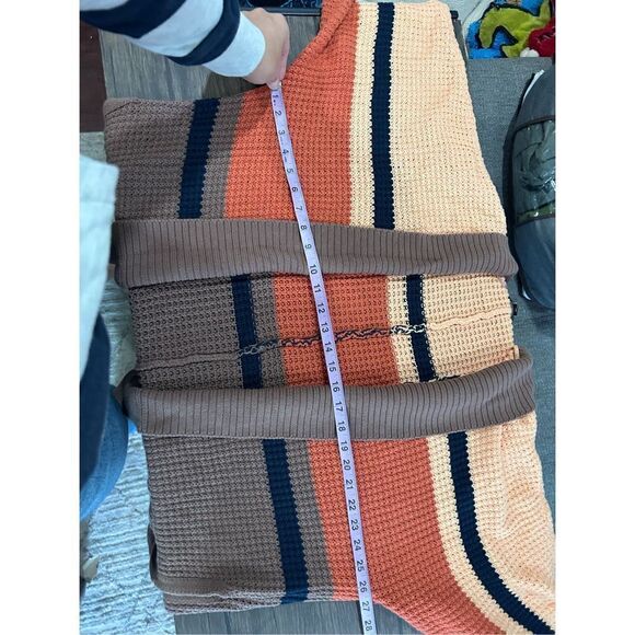 O'Neill Open Front Knit Capecod Oversized Cardigan Sweater Beach Sand Size Small - Picture 9 of 9